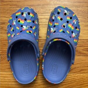 CROCS Kids' Blue Unicorn Water Shoes